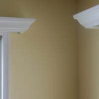 custom cornice white wood